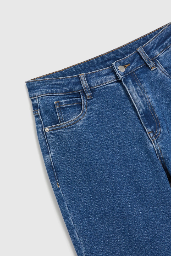 Jeansy z prostą nogawką niebieskie