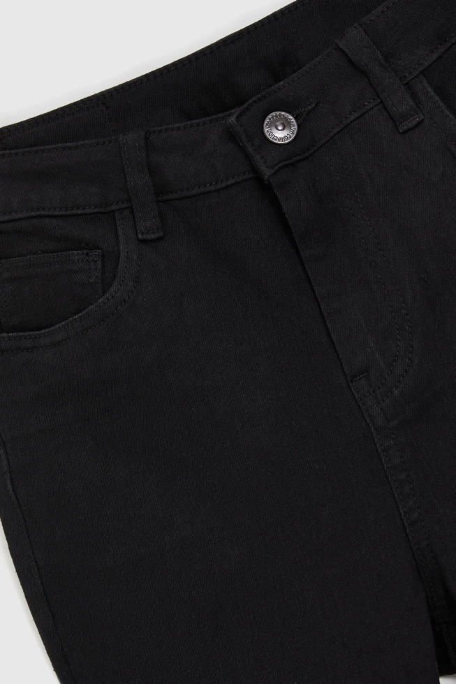 Jeansy rurki czarne