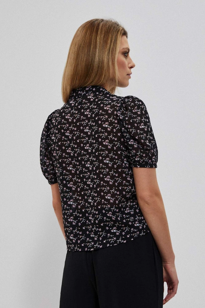 Koszula z krótkim rękawem czarna