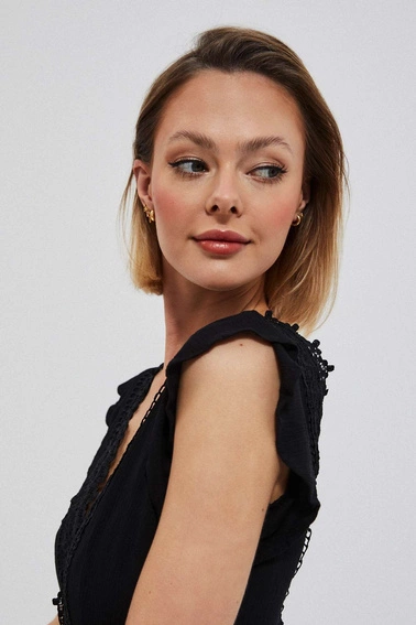 Gładka sukienka z wiskozy