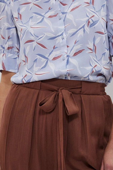 Szerokie spodnie z wiskozy