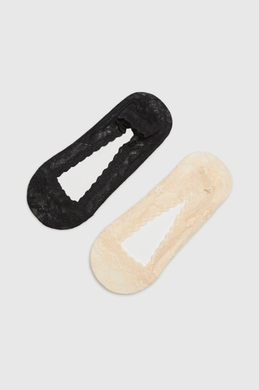 Skarperki stopki koronkowe 2-pack 