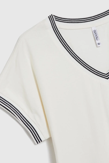 Bluzka z bawełny biała