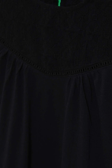 Bawełniany top czarny