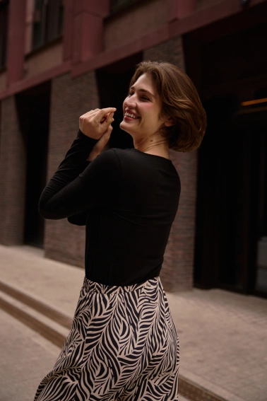 Bawełniana bluzka czarna