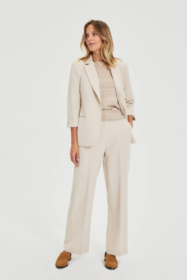 Marynarka z rękawami 3/4 beżowa