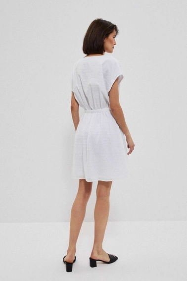 Sukienka z tkaniny plumeti