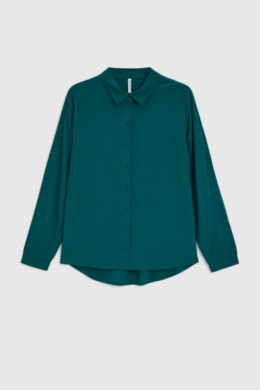 Koszula wiskozowa zielona