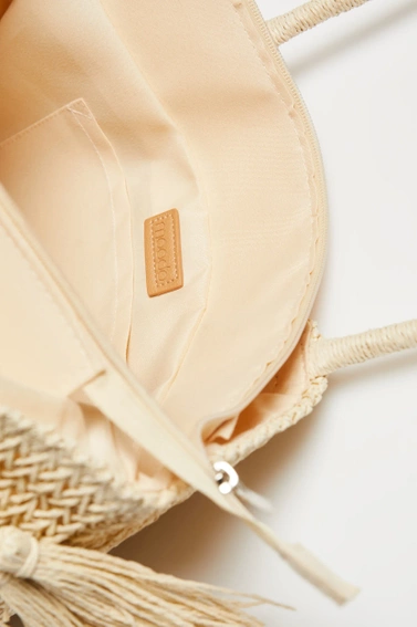 Plażowa torba beżowa