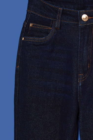 Jeansy z prostą nogawką szafirowe