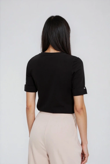 Bawełniana bluzka czarna