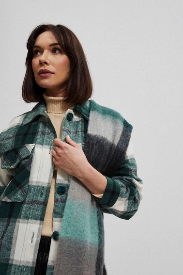 Wielokolorowy szal grafitowy