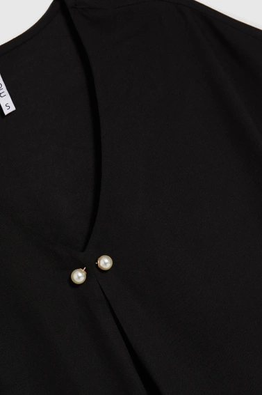 Wiskozowa koszula czarna