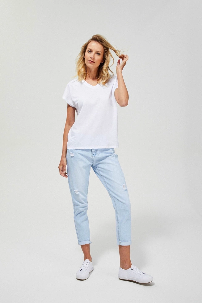 Bluzka z dekoltem w serek