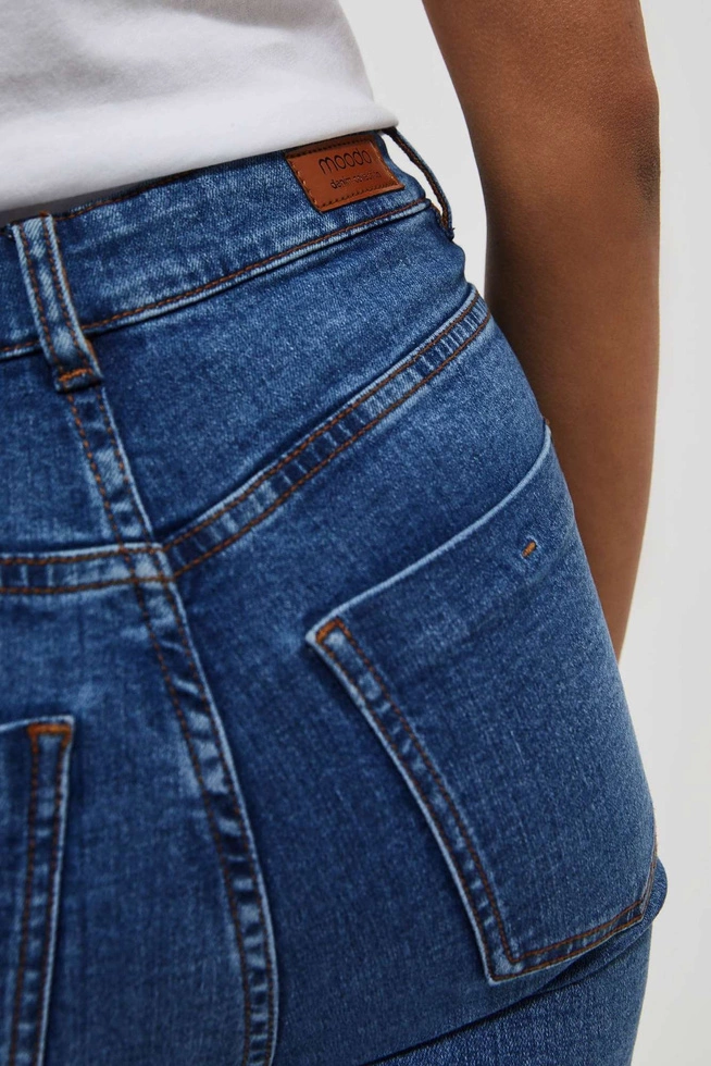 Jeansy skinny z wysokim stanem