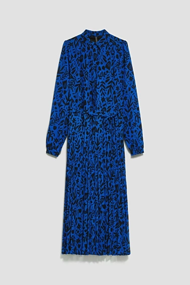 Sukienka z plisowanym dołem 