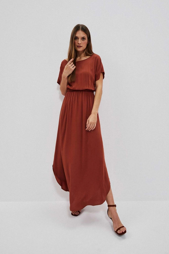 Gładka sukienka maxi