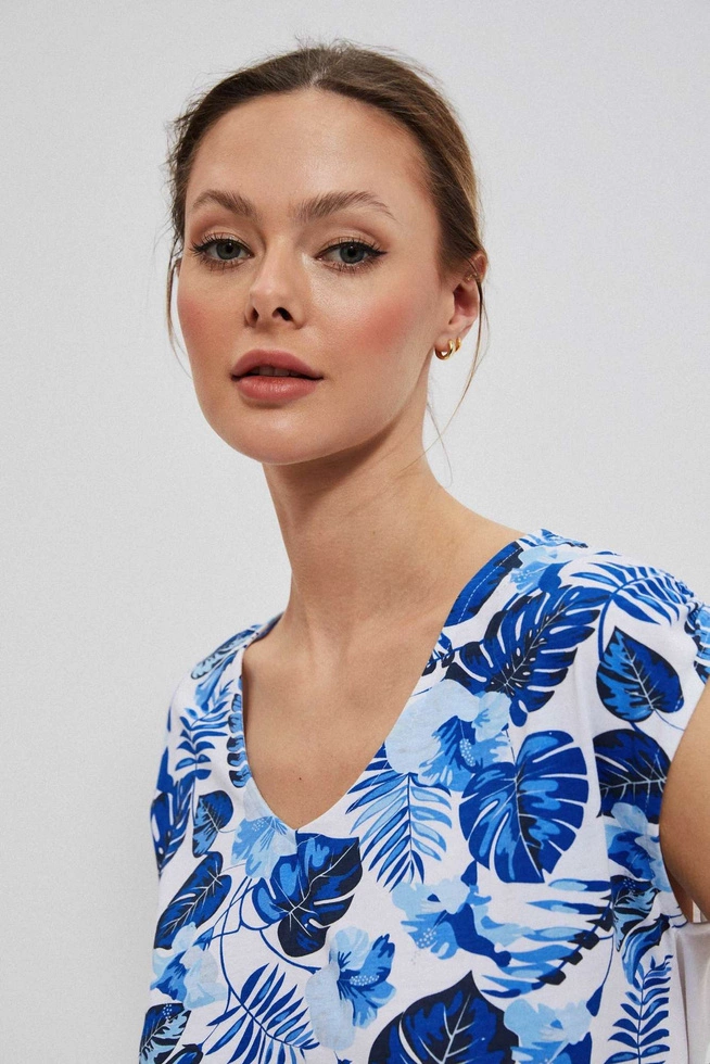 Bluzka z motywem liści