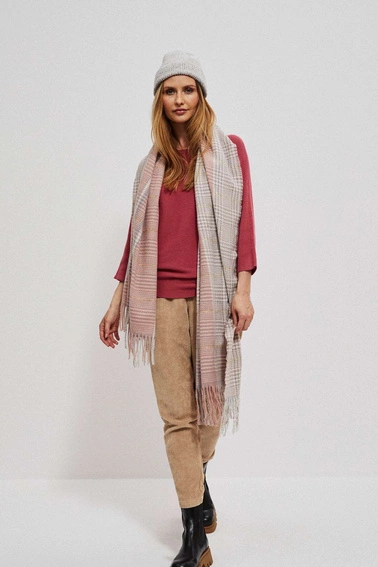 Prosta czapka z dzianiny szara