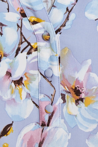 Koszula z wiskozy błękitna