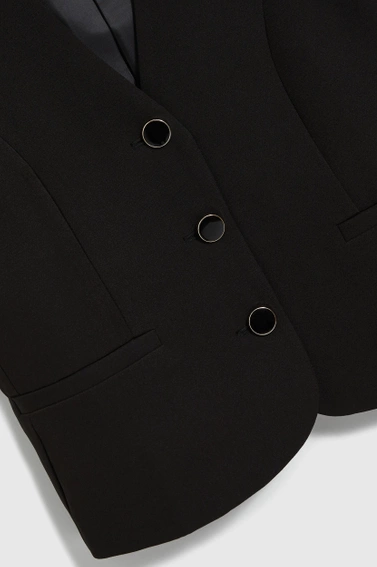 Garniturowa kamizelka czarna