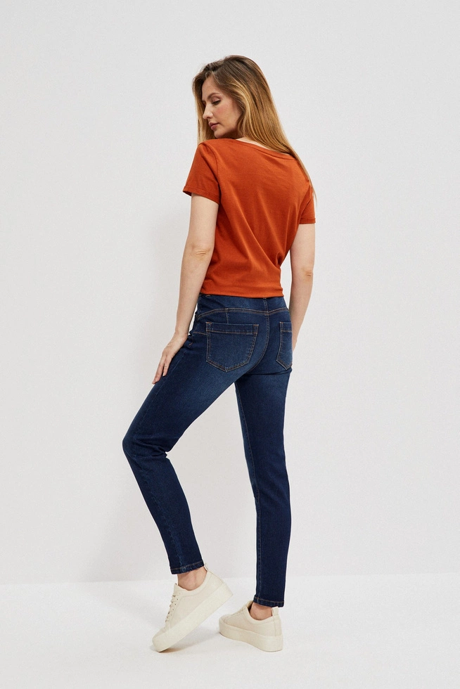 Jeansy rurki szafirowe