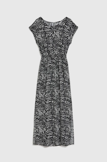 Wiskozowa sukienka maxi czarna