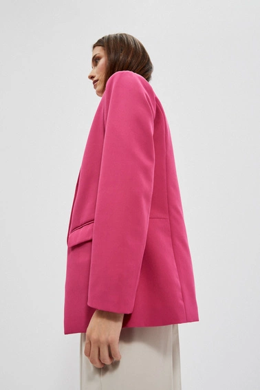 Gładka marynarka różowa