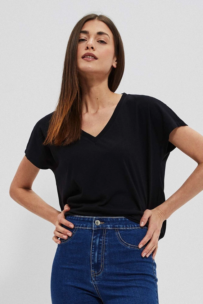 Jeansy z wysokim stanem niebieskie