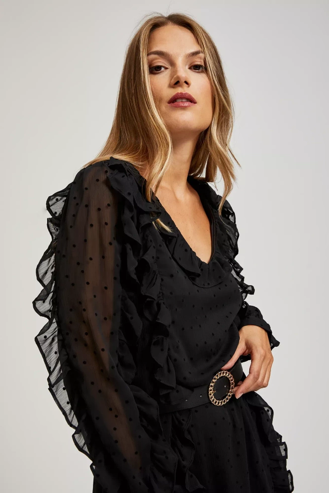 Sukienka z falbanami