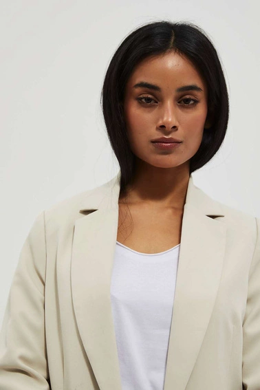 Marynarka z rękawem 3/4 piaskowa