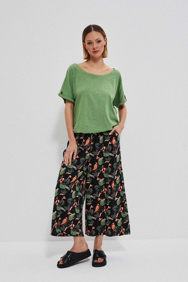 Bawełniana bluzka malahitowa