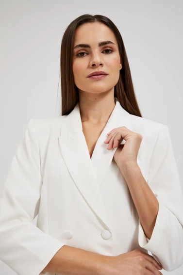 Sukienka w stylu marynarki biała