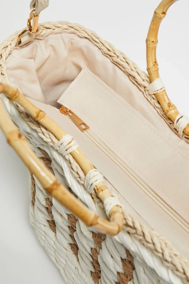 Torebka koszyk biała