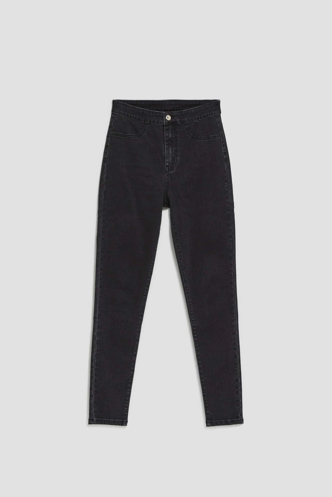 Jeansy z wysokim stanem czarne