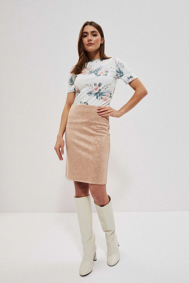 Spódnica ołówkowa karmelowa