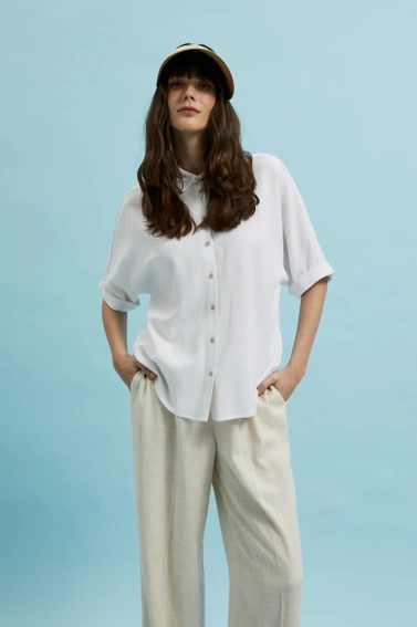 Słomkowy daszek beżowy