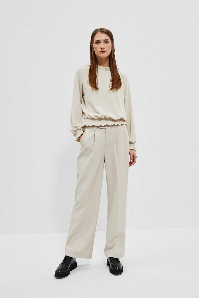 Gładka koszula piaskowa