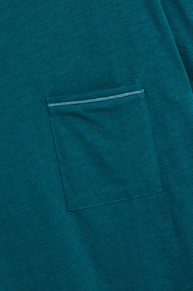 Bawełniana bluzka z kieszonką zielona