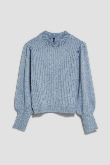 Sweter z bufiastymi rękawami 