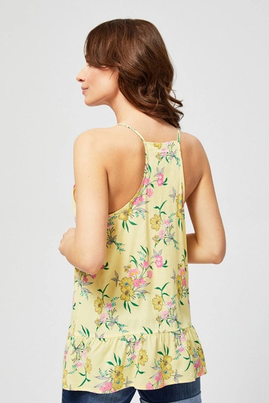 Bluzka z falbaną kwiatowa