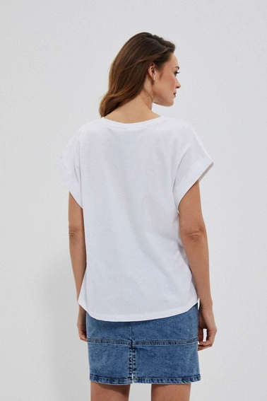 Bluzka z metalicznym nadrukiem