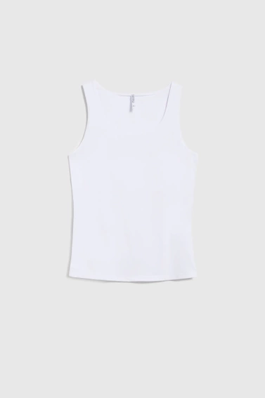 Gładki top biały
