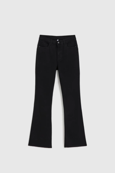 Jeansy dzwony czarne