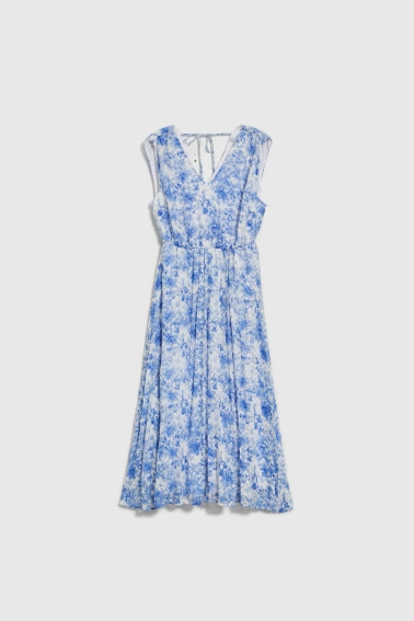 Sukienka w kwiaty błękitna