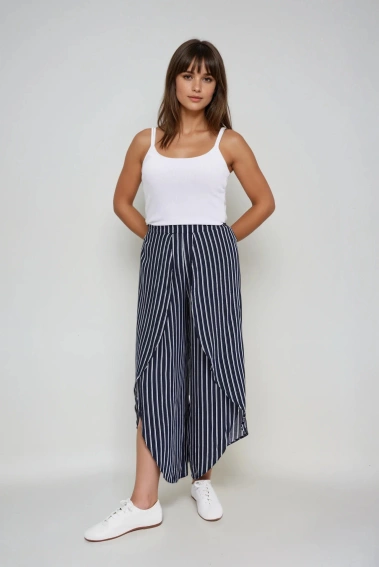 Kuloty w paski granatowe