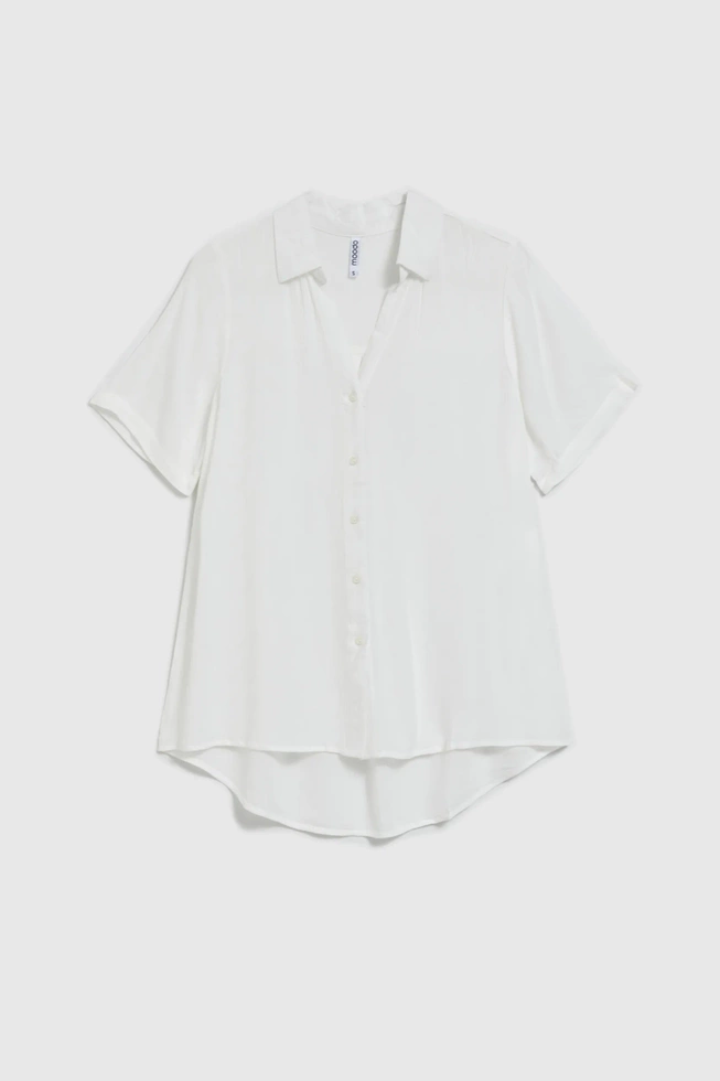 Koszula z kołnierzykiem biała