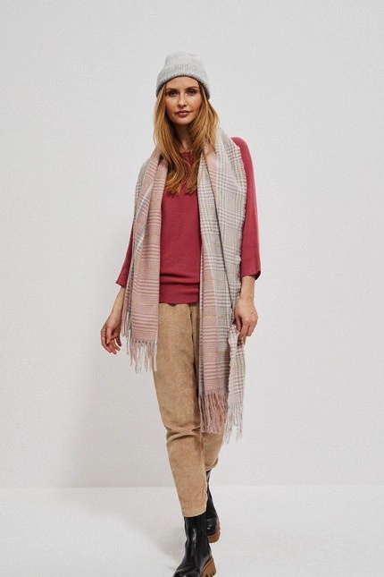 Prosta czapka z dzianiny szara