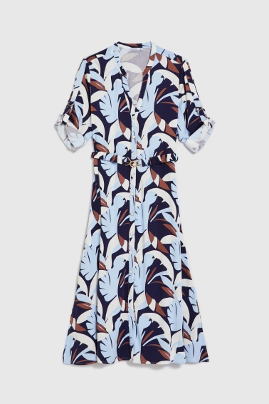 Sukienka z wiskozy granatowa 