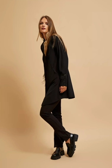 Koszula oversize z frędzlami